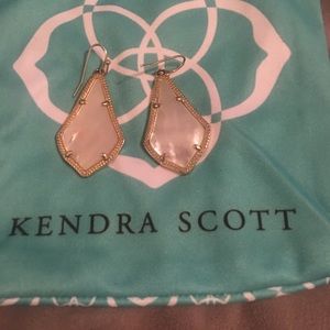 Emmie Gold Drop Earrings In Ivory Mother-Of-Pearl